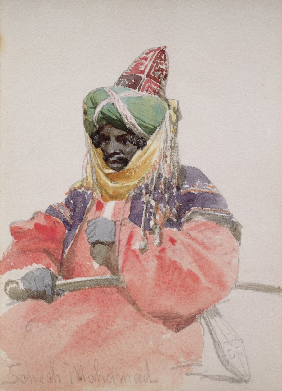 Retrato de um árabe de Carl Haag