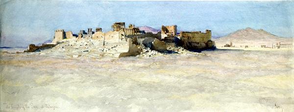 Canto sudeste do Templo do Sol, Palmyra de Carl Haag