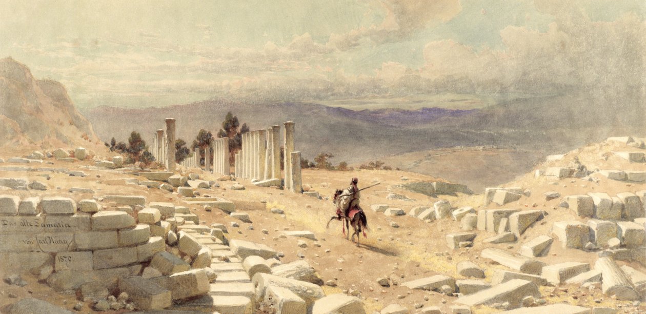 A entrada da antiga Samaria, 1870 de Carl Haag