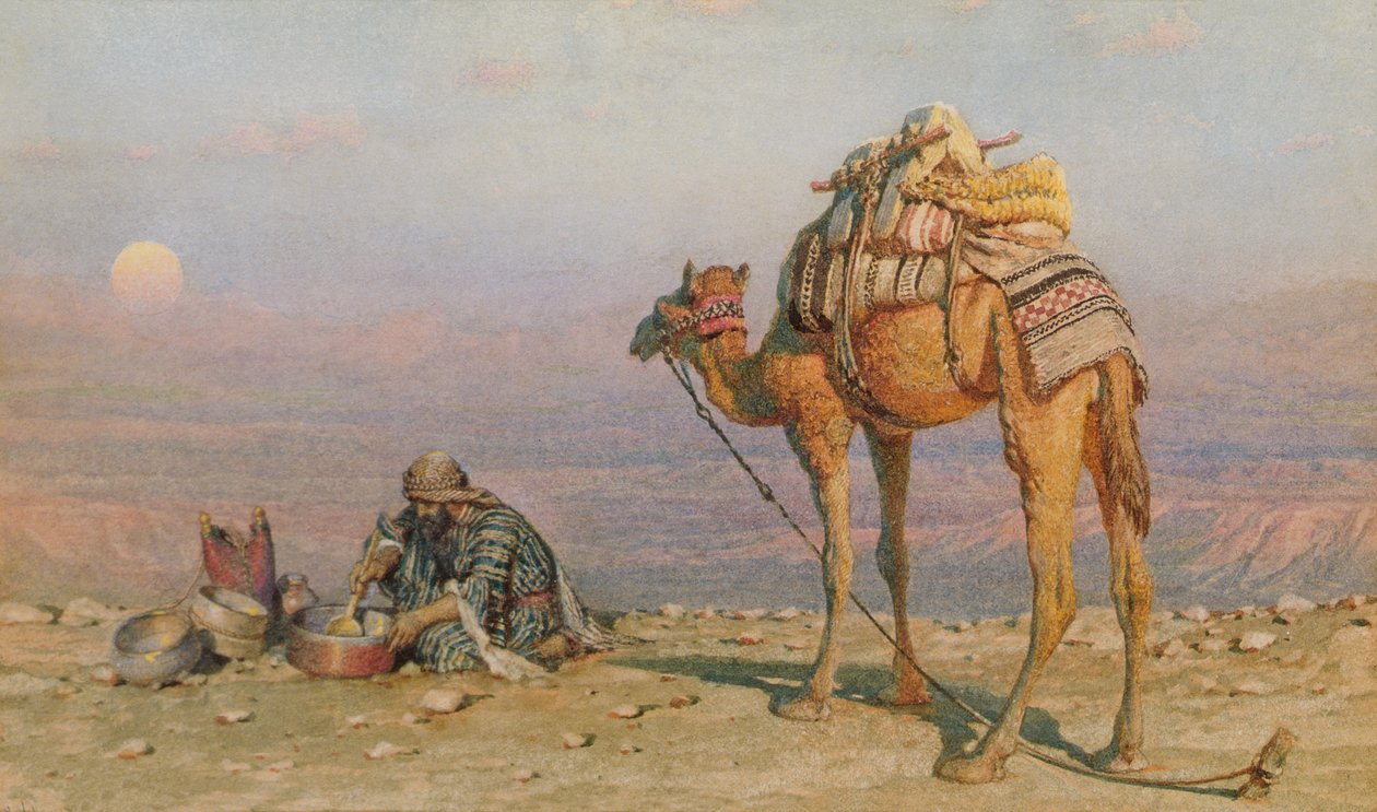 A Refeição Noturna, 1881 de Carl Haag