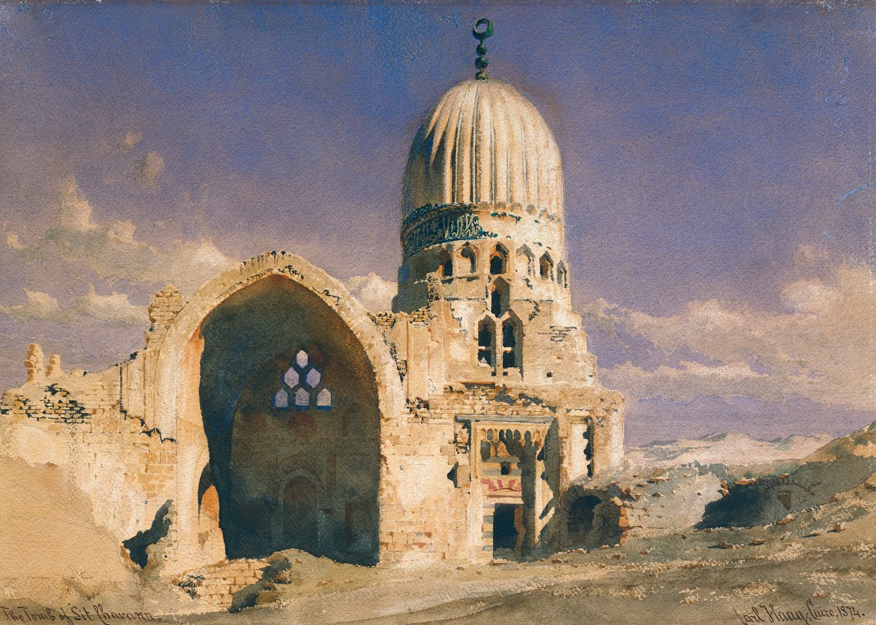 O túmulo de Sit Chavann, 1874 de Carl Haag