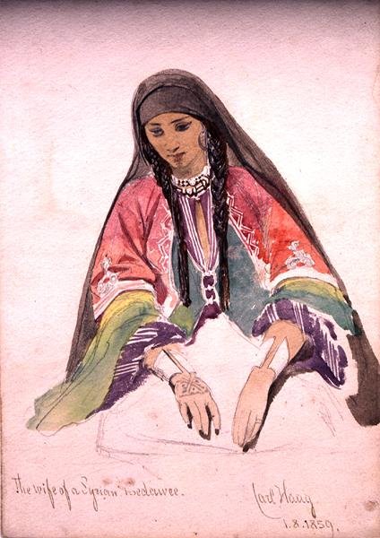 A Esposa de um Bedawee Sírio de Carl Haag