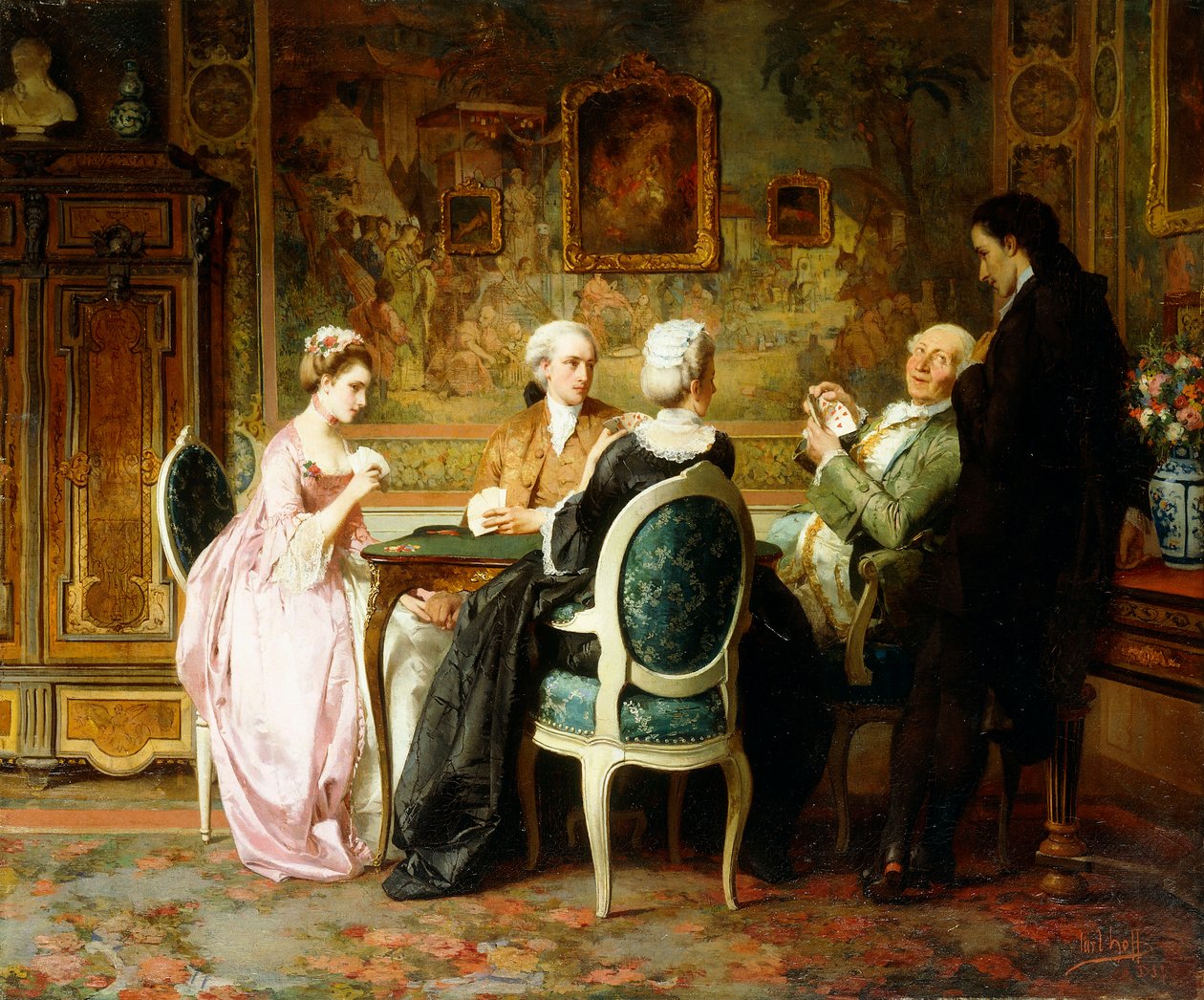 O jogo de cartas, de Carl Heinrich Hoff