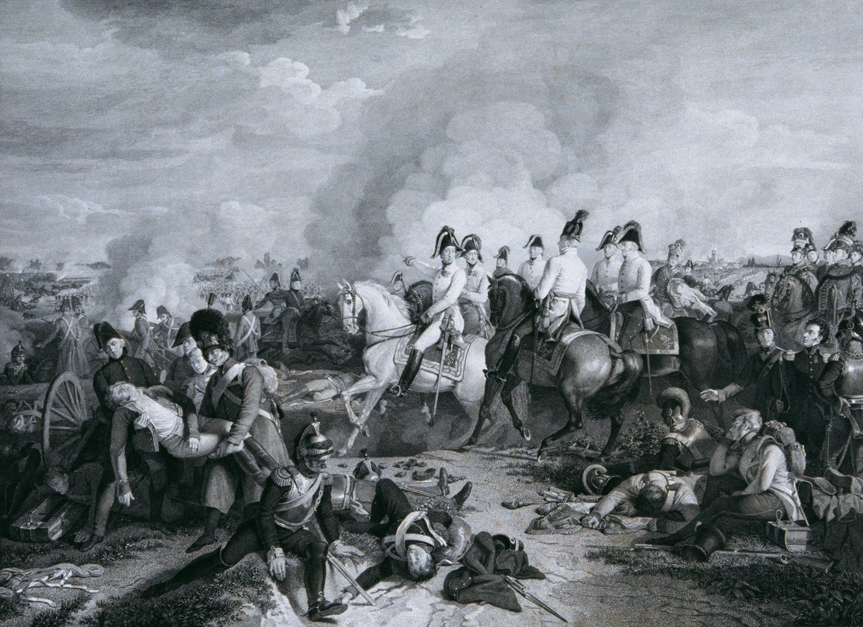 Arquiduque Carlos da Áustria na Batalha de Aspern de Carl Heinrich Rahl