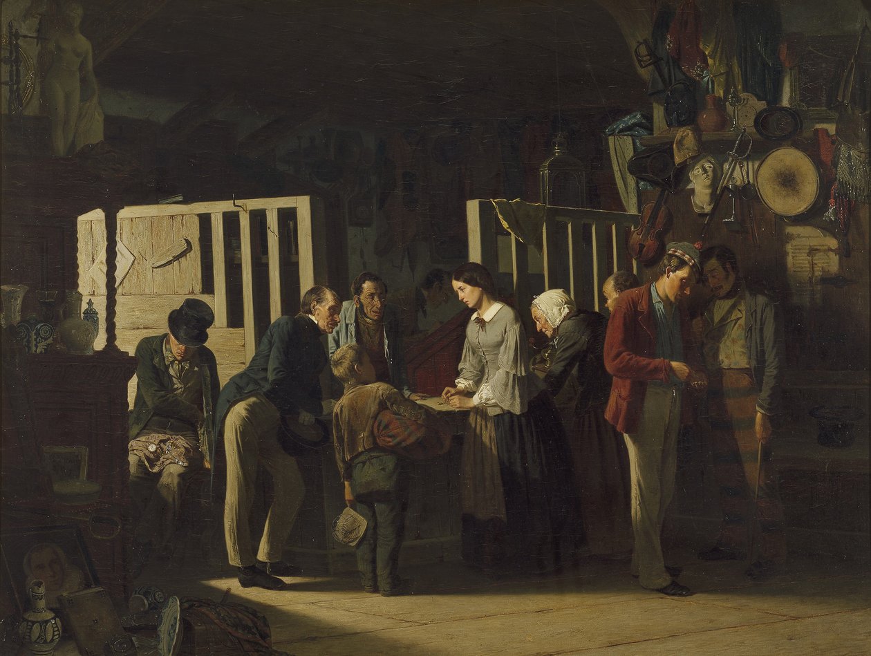 A Loja de Penhores II, 1859 de Carl Hendrik d Unker
