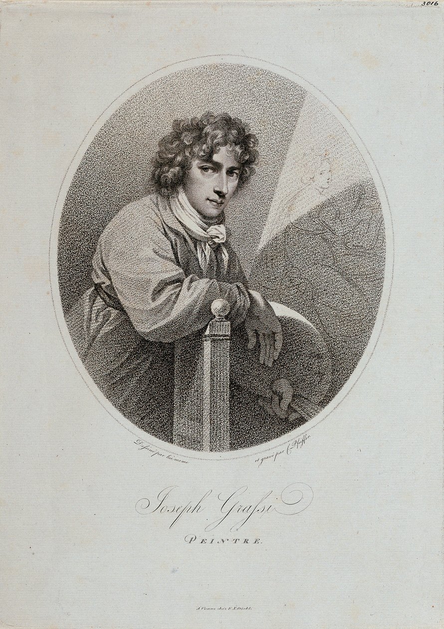 Pintura da anca Joseph Maria Grassi após um auto-retrato de Carl Hermann Pfeiffer