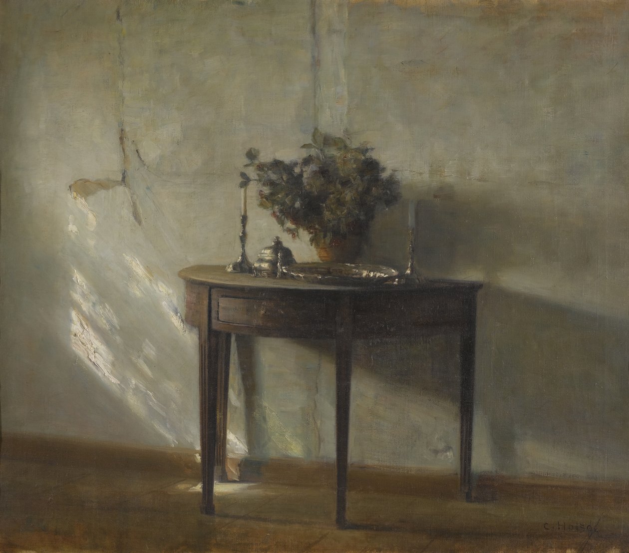 Um interior iluminado pelo sol de Carl Holsoe