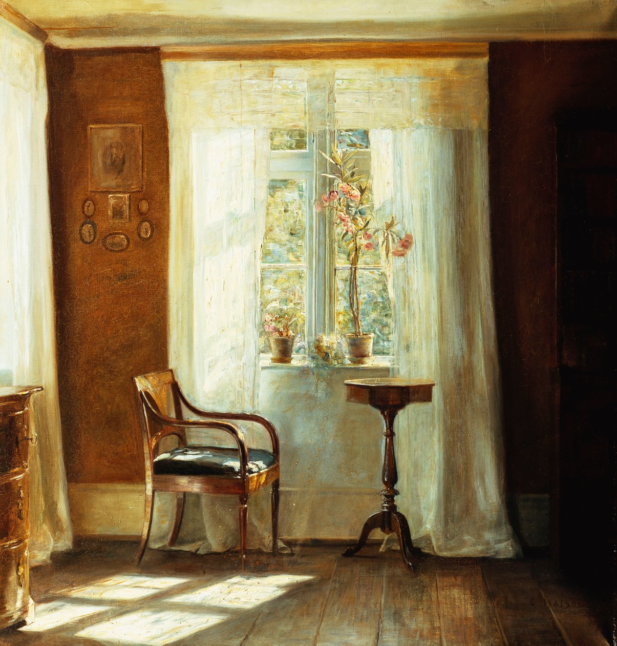 A Casa do Artista em Lyngby (óleo sobre tela) de Carl Holsoe