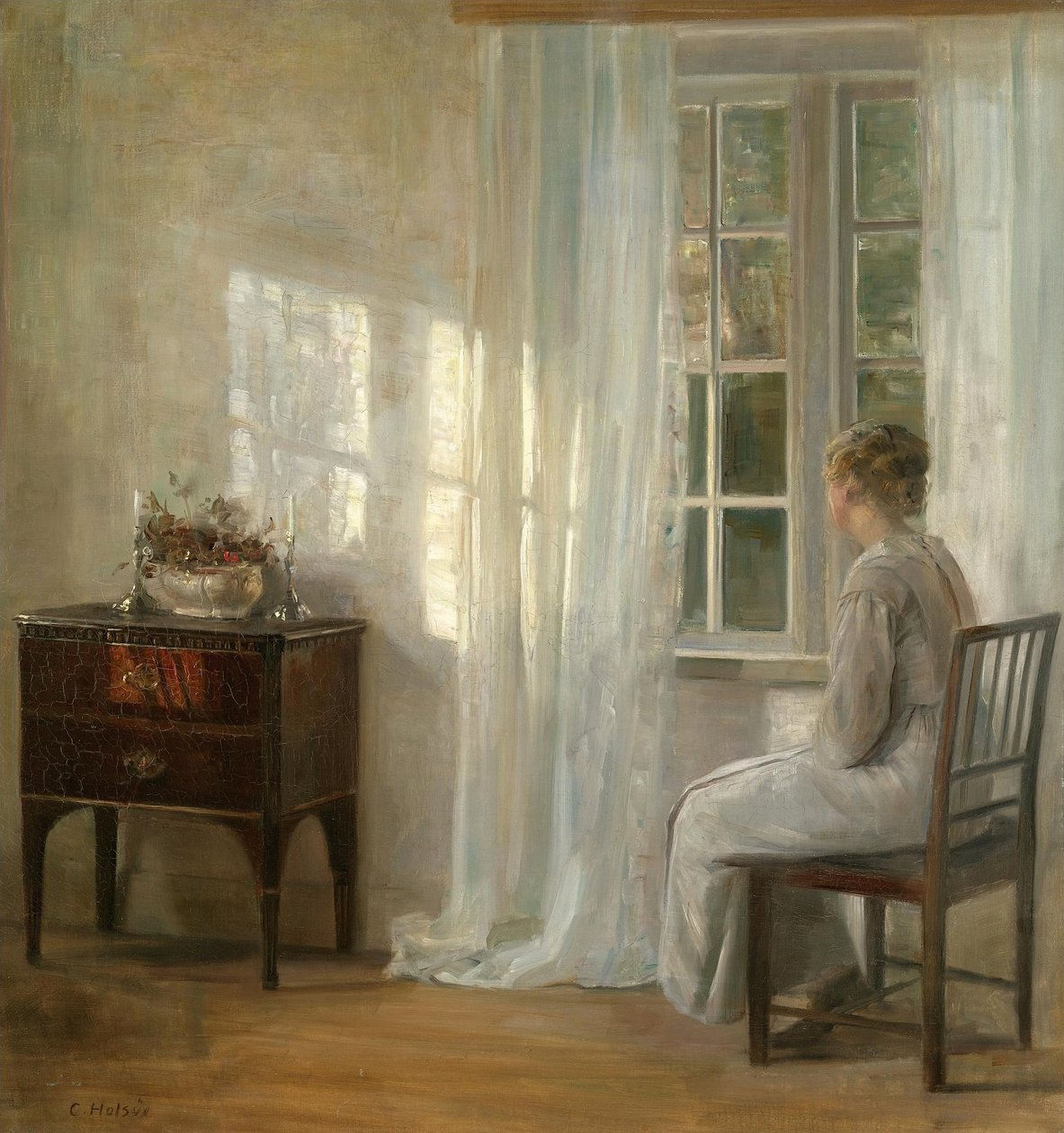 À espera junto à janela de Carl Holsoe