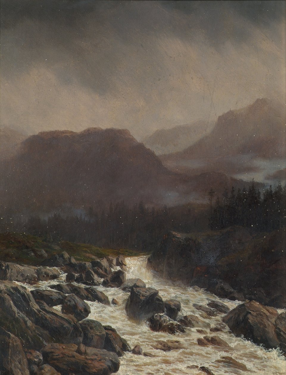Paisagem pluvial de Carl Höflmayr