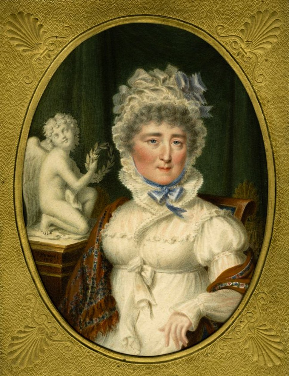 Retrato da princesa Elzbieta Izabela Lubomirska née Condessa Czartoryska 1736-1816, 1816 de Carl Hummel