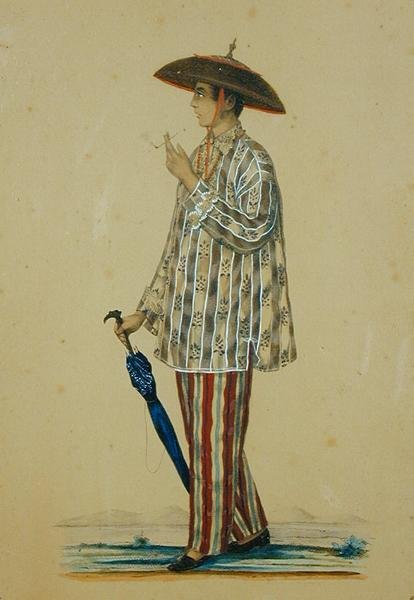 Un Mestizo de Manila (litho colorido à mão) de Carl Johann Karuth