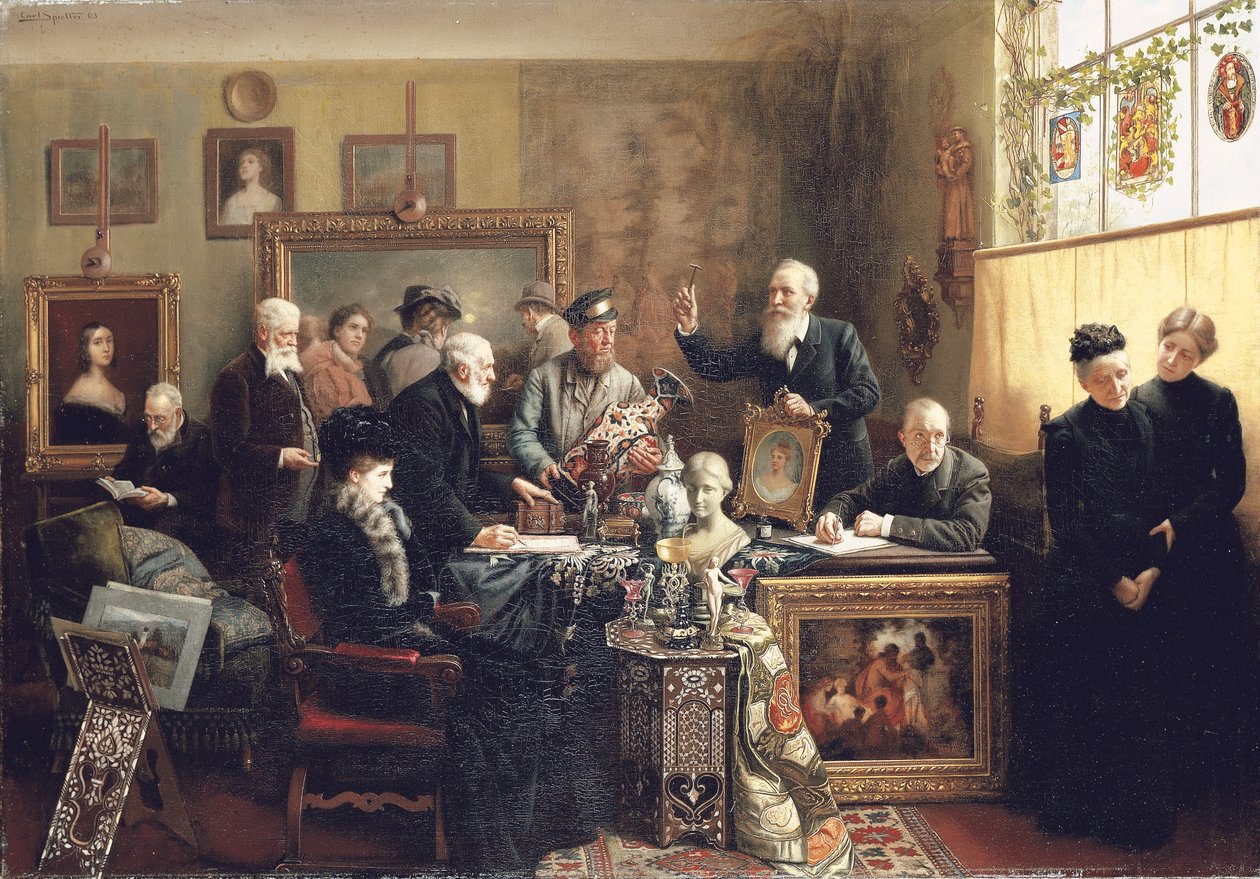 O leilão imobiliário, 1903 de Carl Johann Spielter