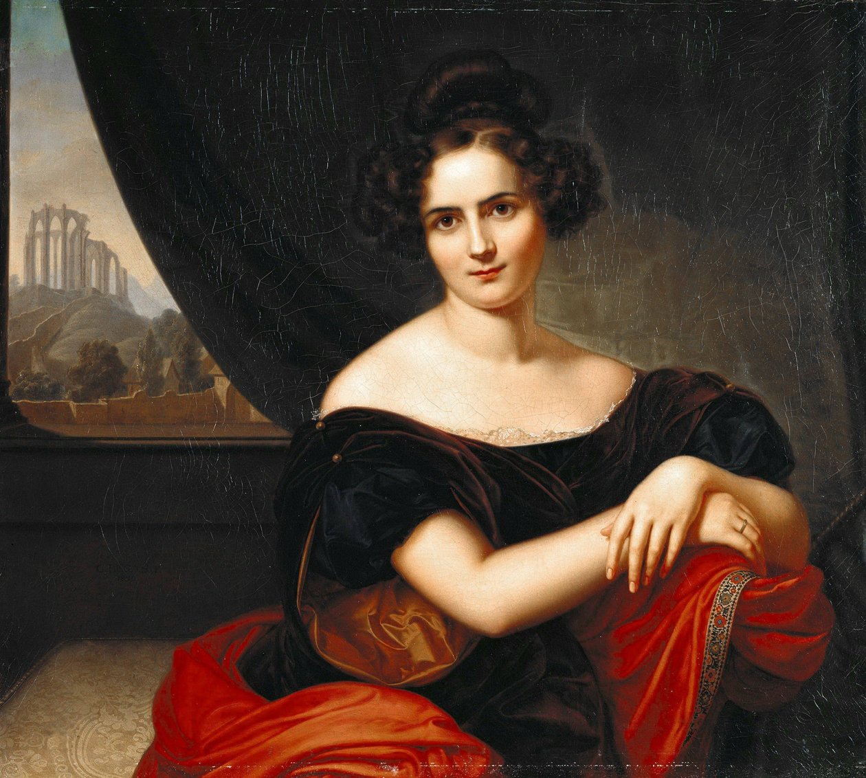 Alemão: Retrato da Sra. Gedike Retrato da Sra. Gedicke de Carl Joseph Begas