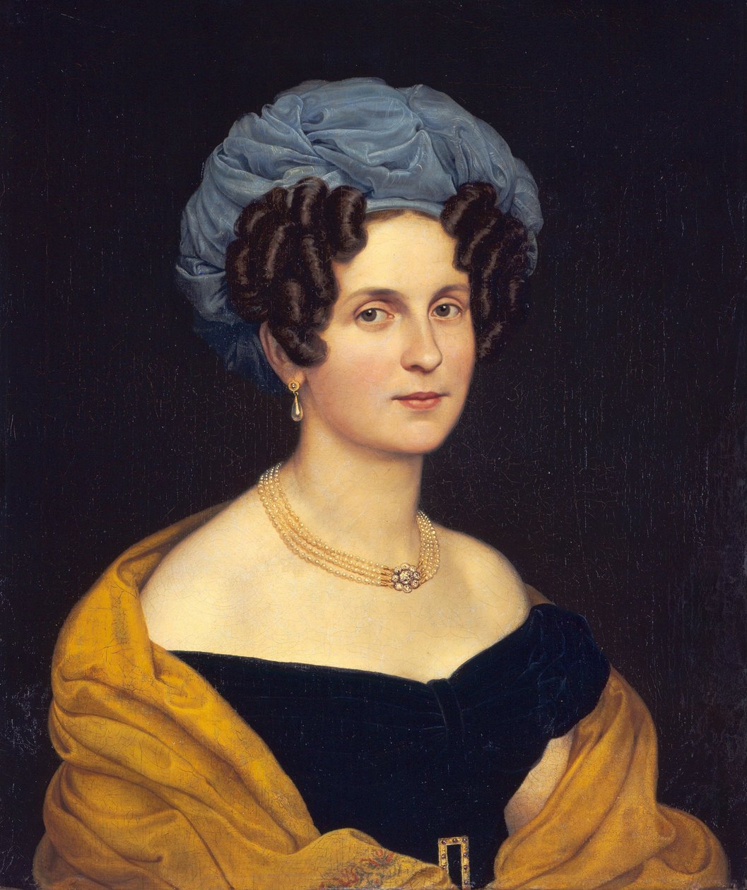 Alemão: Retrato da cantora de câmara Karoline Seidler-Wranitzky de Carl Joseph Begas