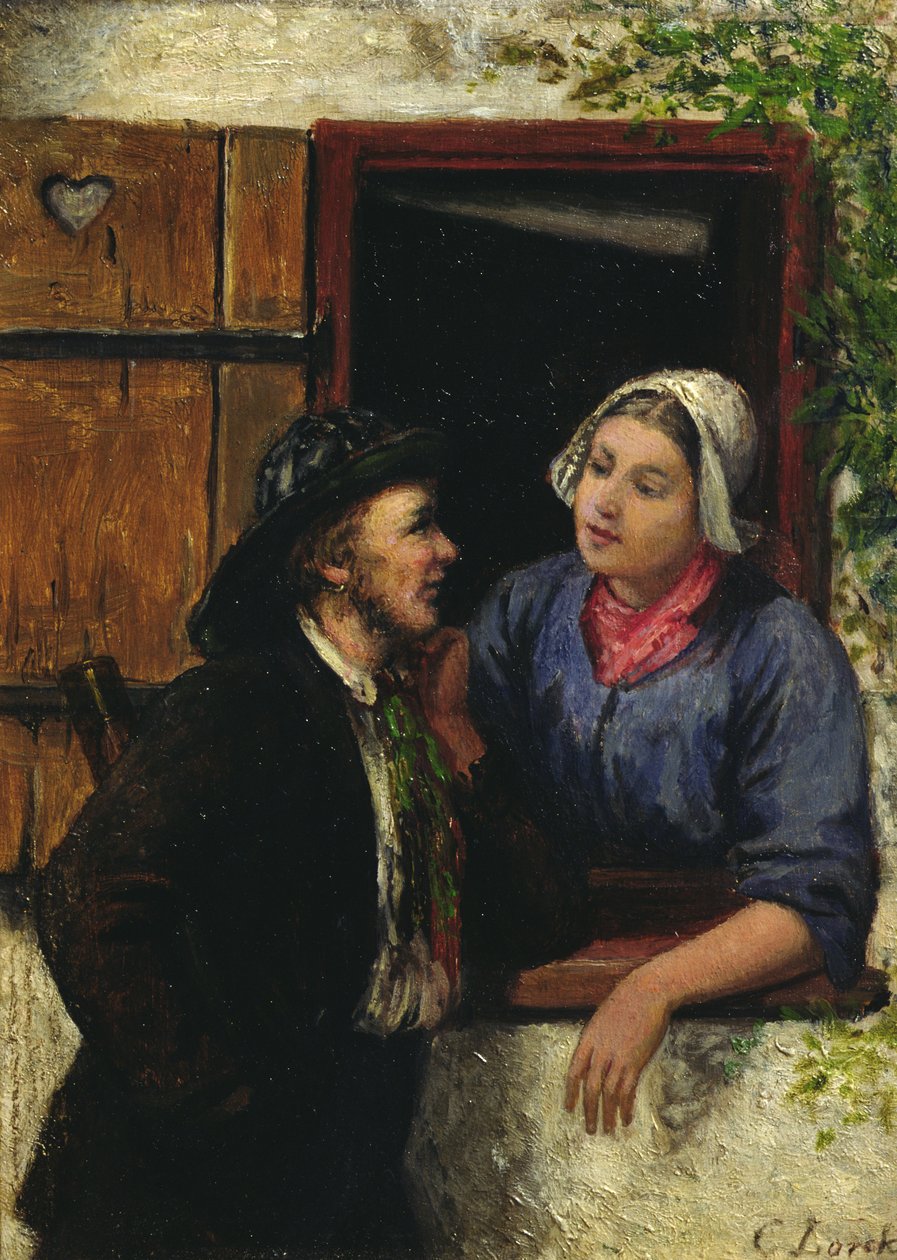 O piloto e sua esposa de Carl Julius Lorck