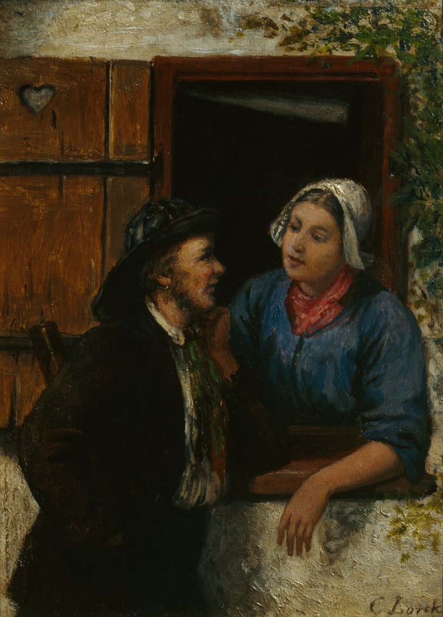 O piloto e sua esposa de Carl Julius Lorck