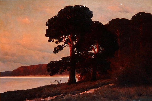Sunset, c.1930 (óleo sobre tela) de Carl Kenzler