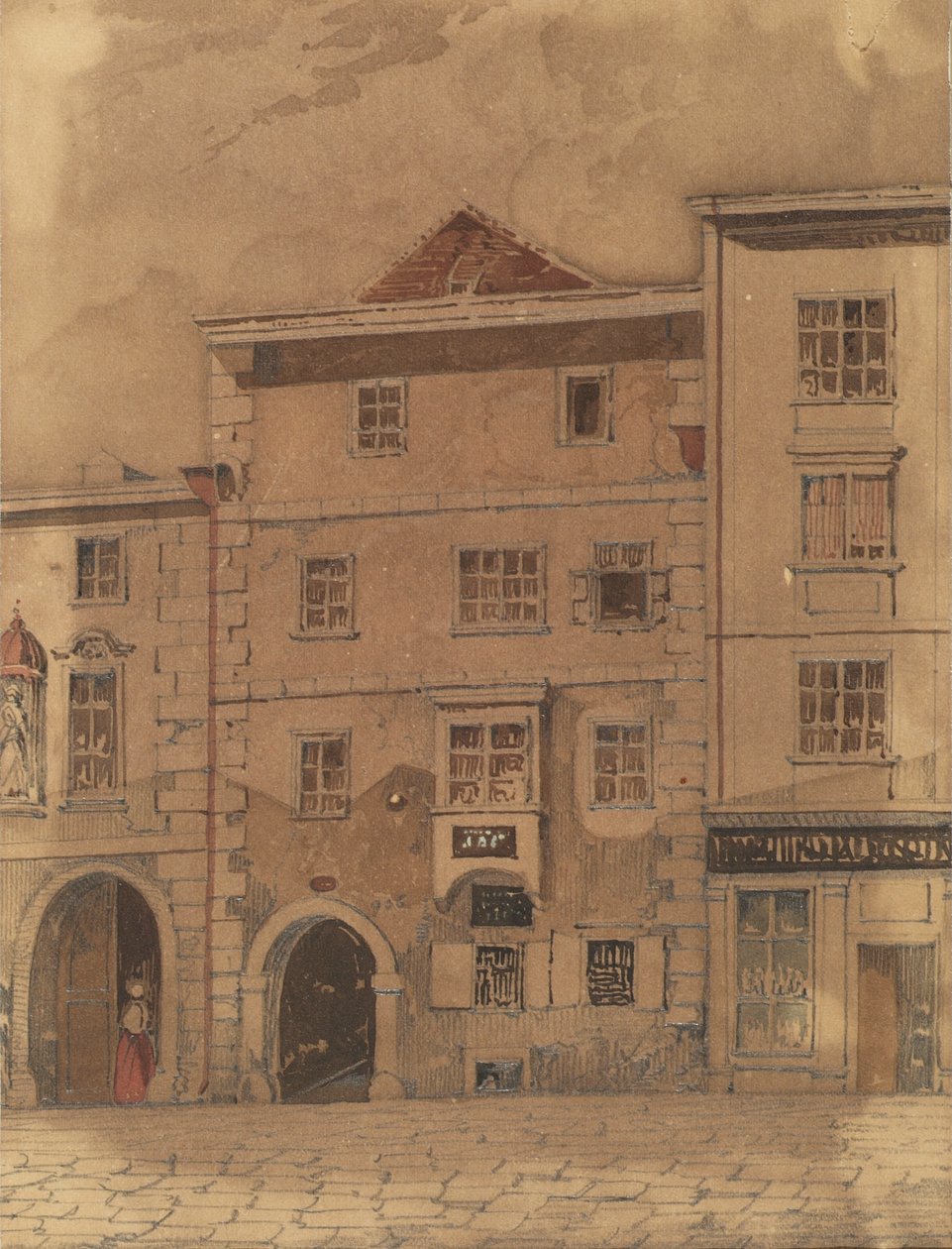 Casa onde morreu Mozart, na Rauhensteingasse em Viena. de Carl L. Wiesböck