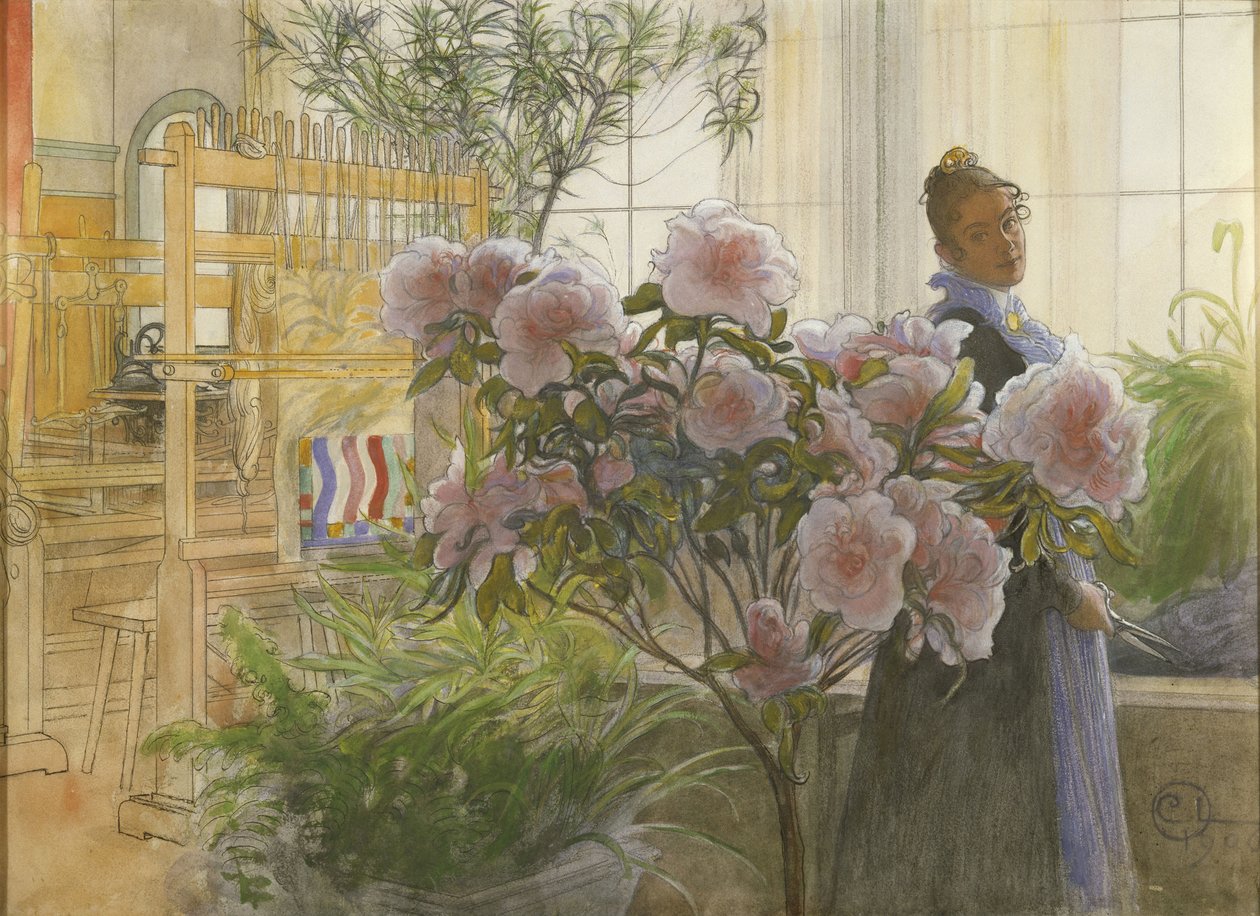 Azaléia, 1906 de Carl Larsson