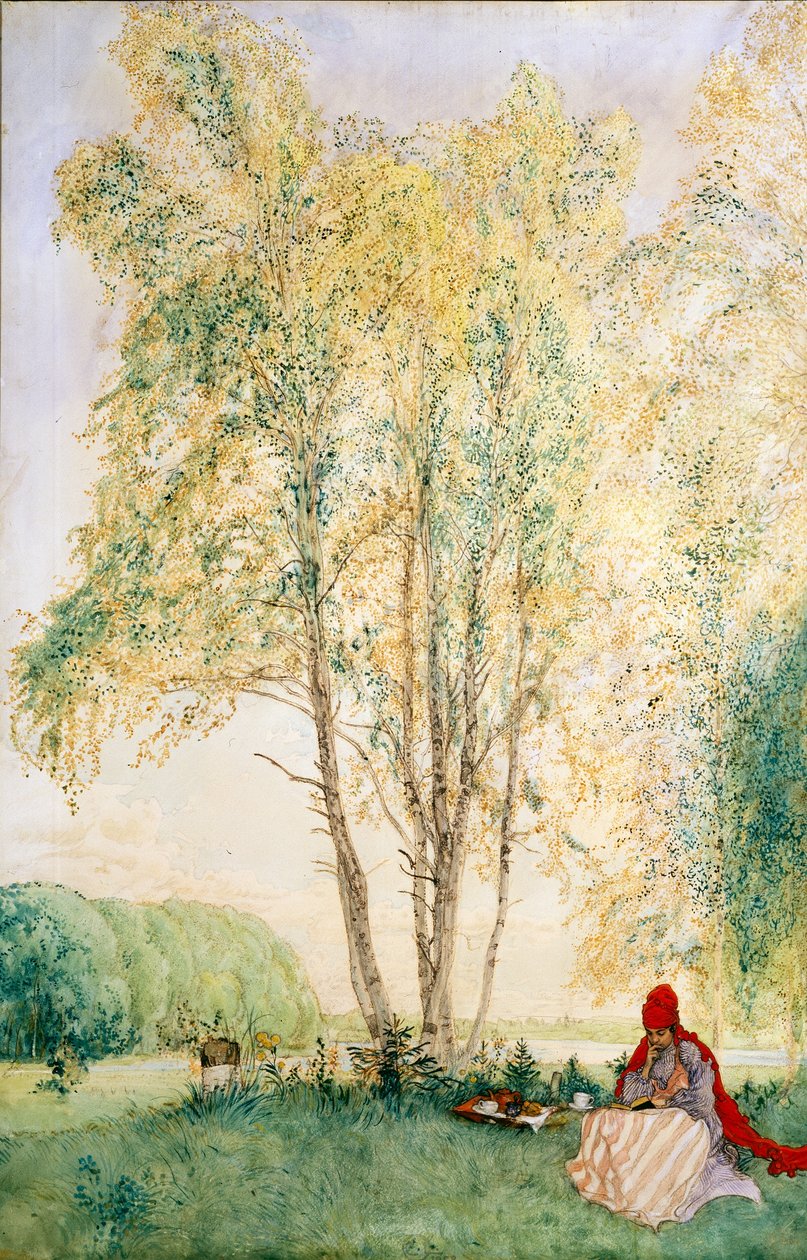 Debaixo das bétulas de Carl Larsson