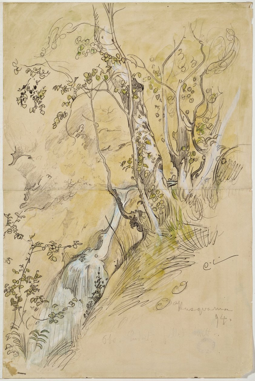 Bétulas junto a um ribeiro de Carl Larsson