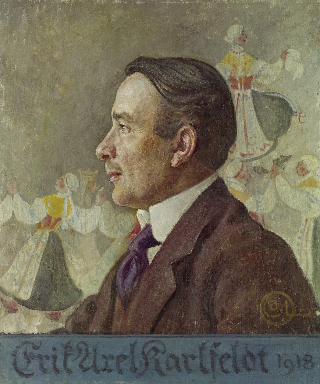 Erik Axel Karlfeldt, 1918 de Carl Larsson