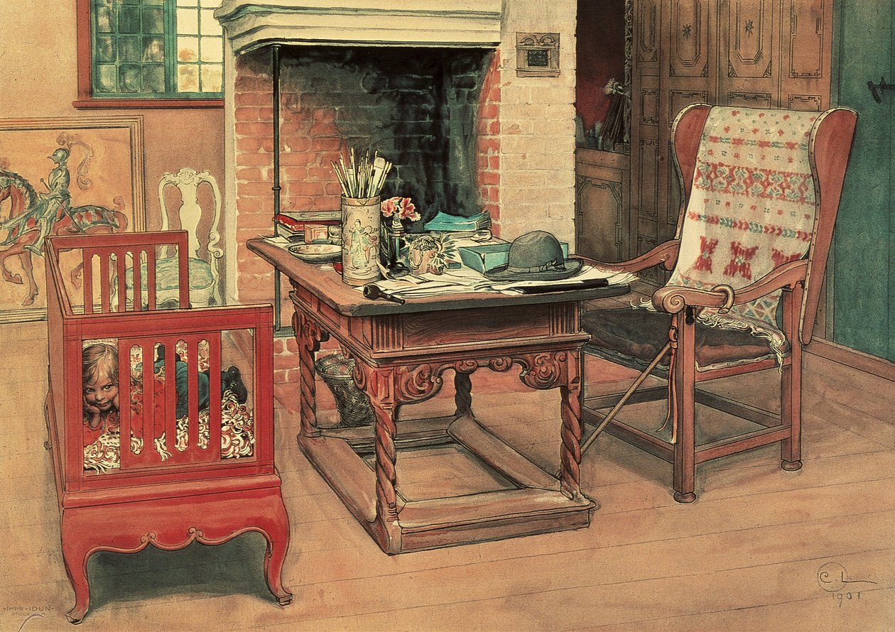 Esconde-esconde de Carl Larsson