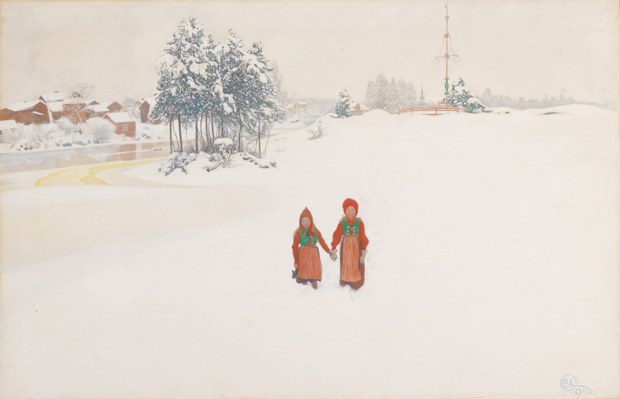 Na neve de Carl Larsson