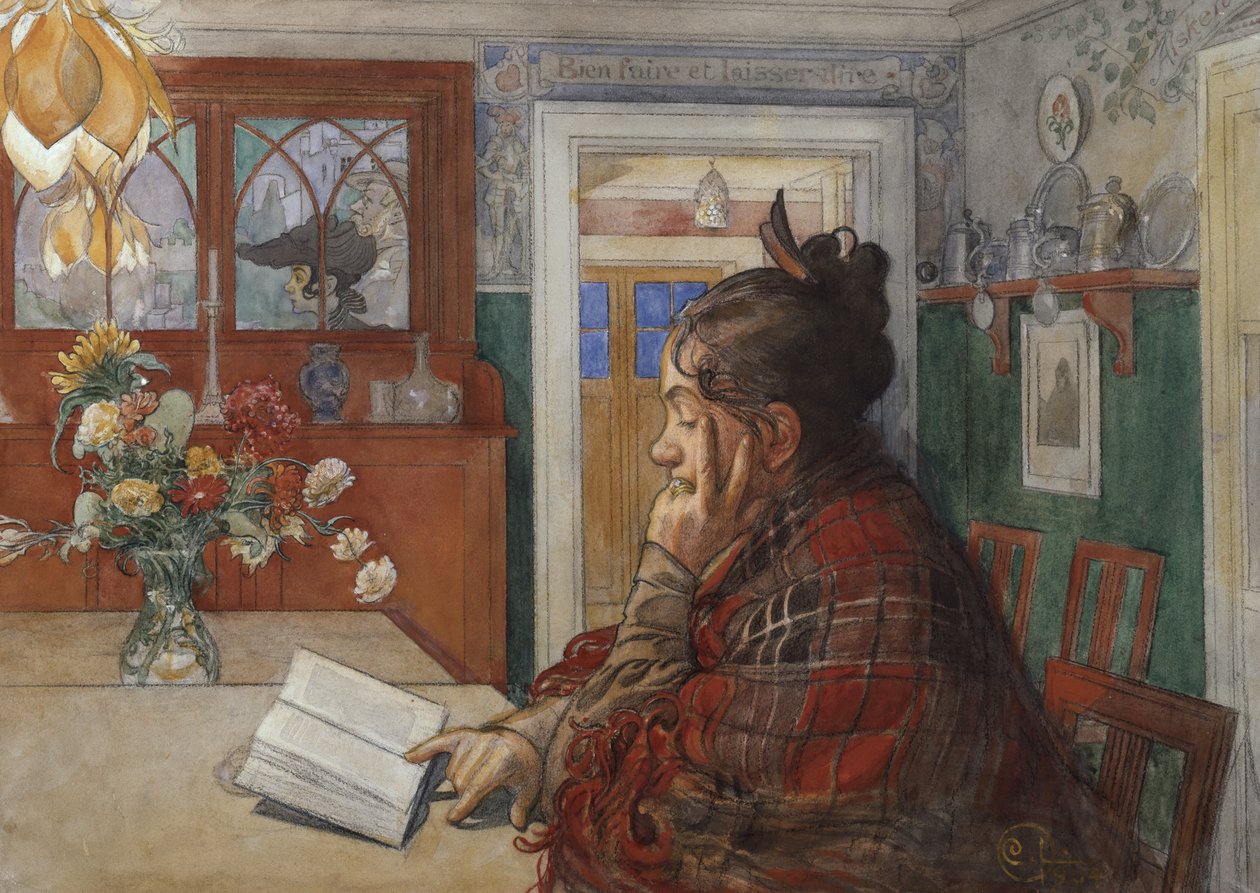 Leitura de Karin de Carl Larsson