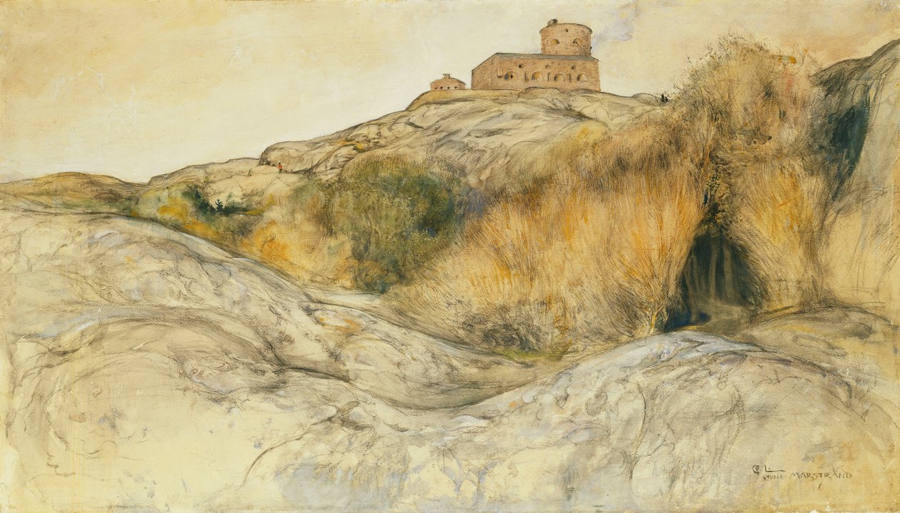 Castelo de Marstrand; Marstrands Fastning, 1893 de Carl Larsson