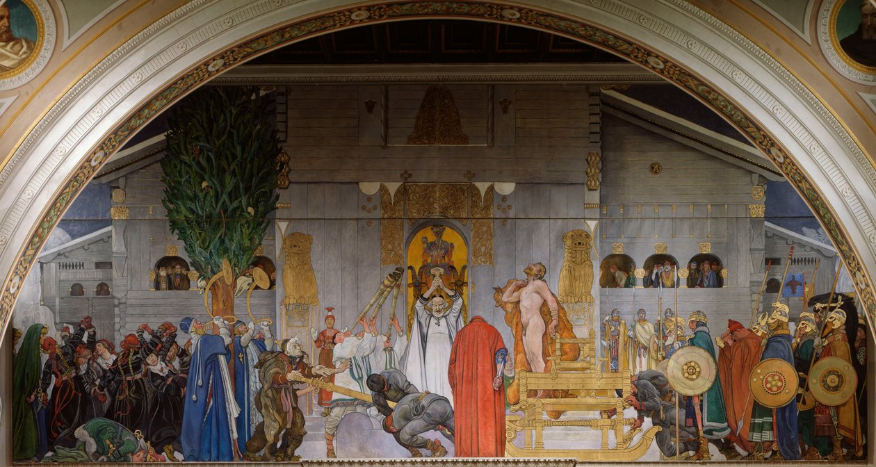 Sacrifício do Meio do Inverno, 1914-1915 de Carl Larsson