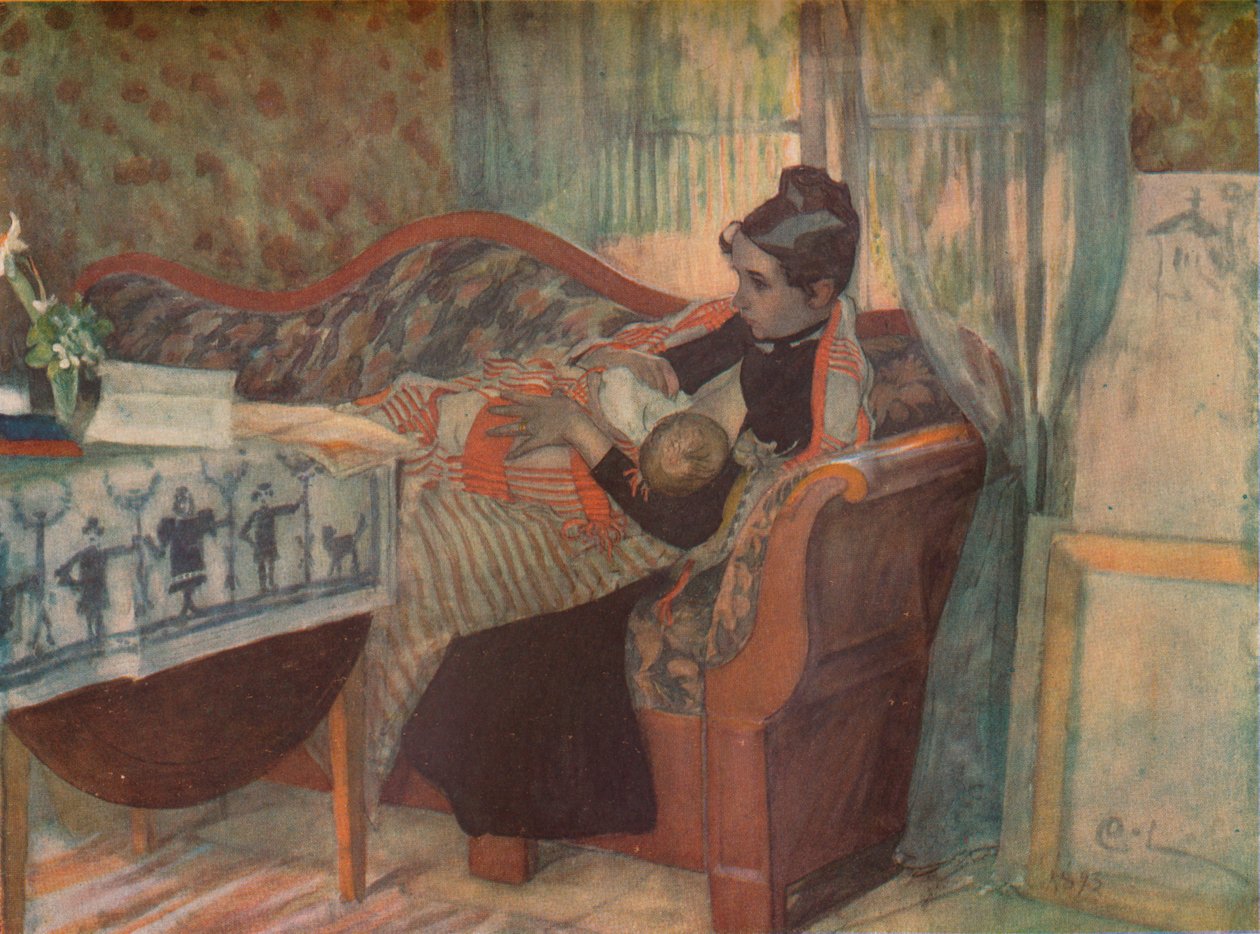 Mãe e Filho, c1900. de Carl Larsson