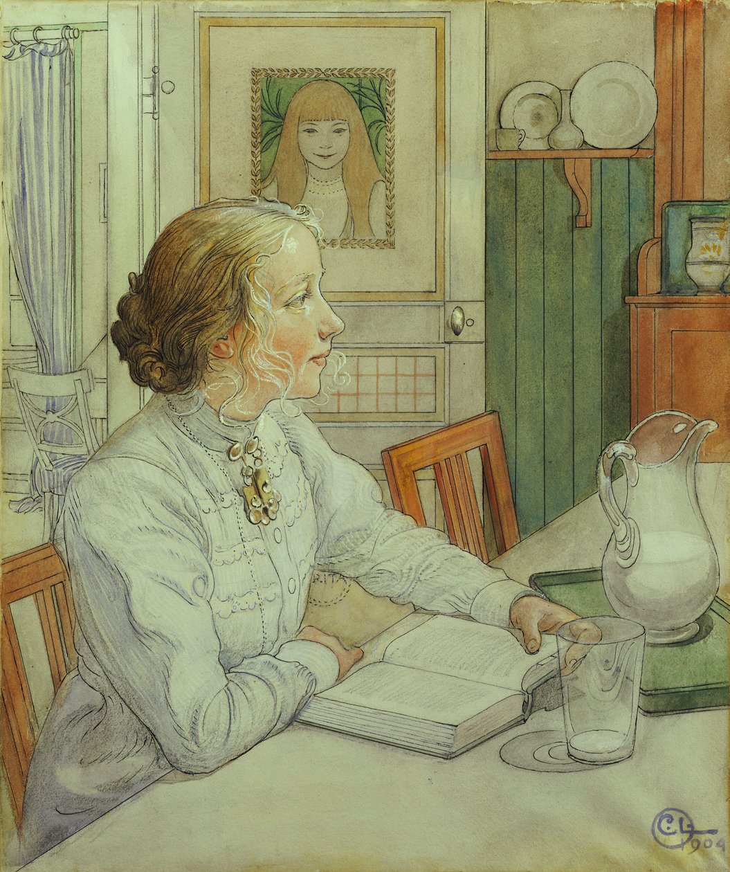 Minha filha mais velha, 1904 de Carl Larsson