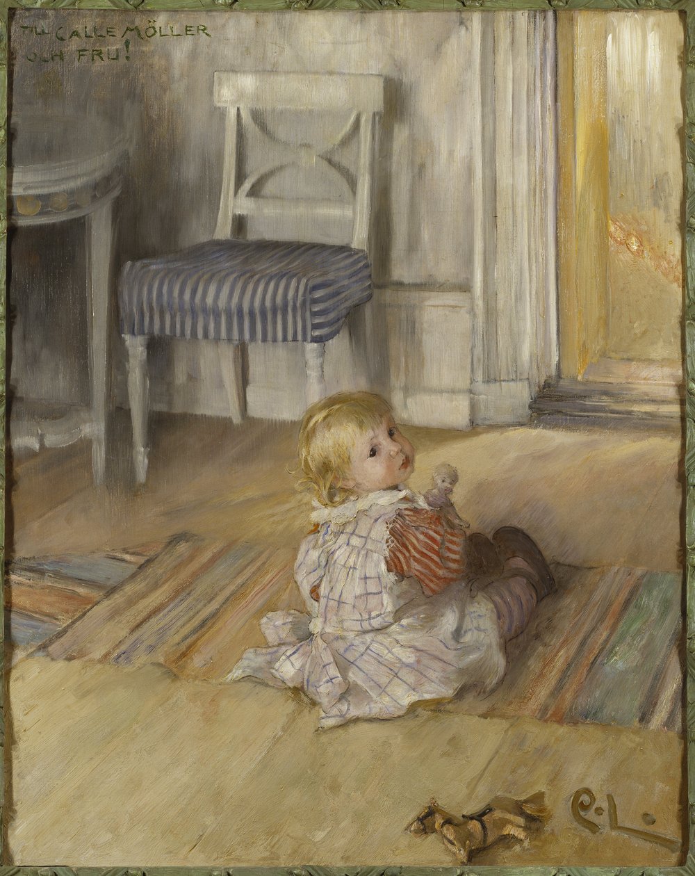 Pontus, de Larsson, Carl (1853-1919). Óleo sobre tela de Carl Larsson