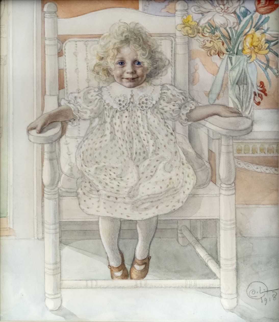 Retrato de Inga-Maria Thiel de Carl Larsson