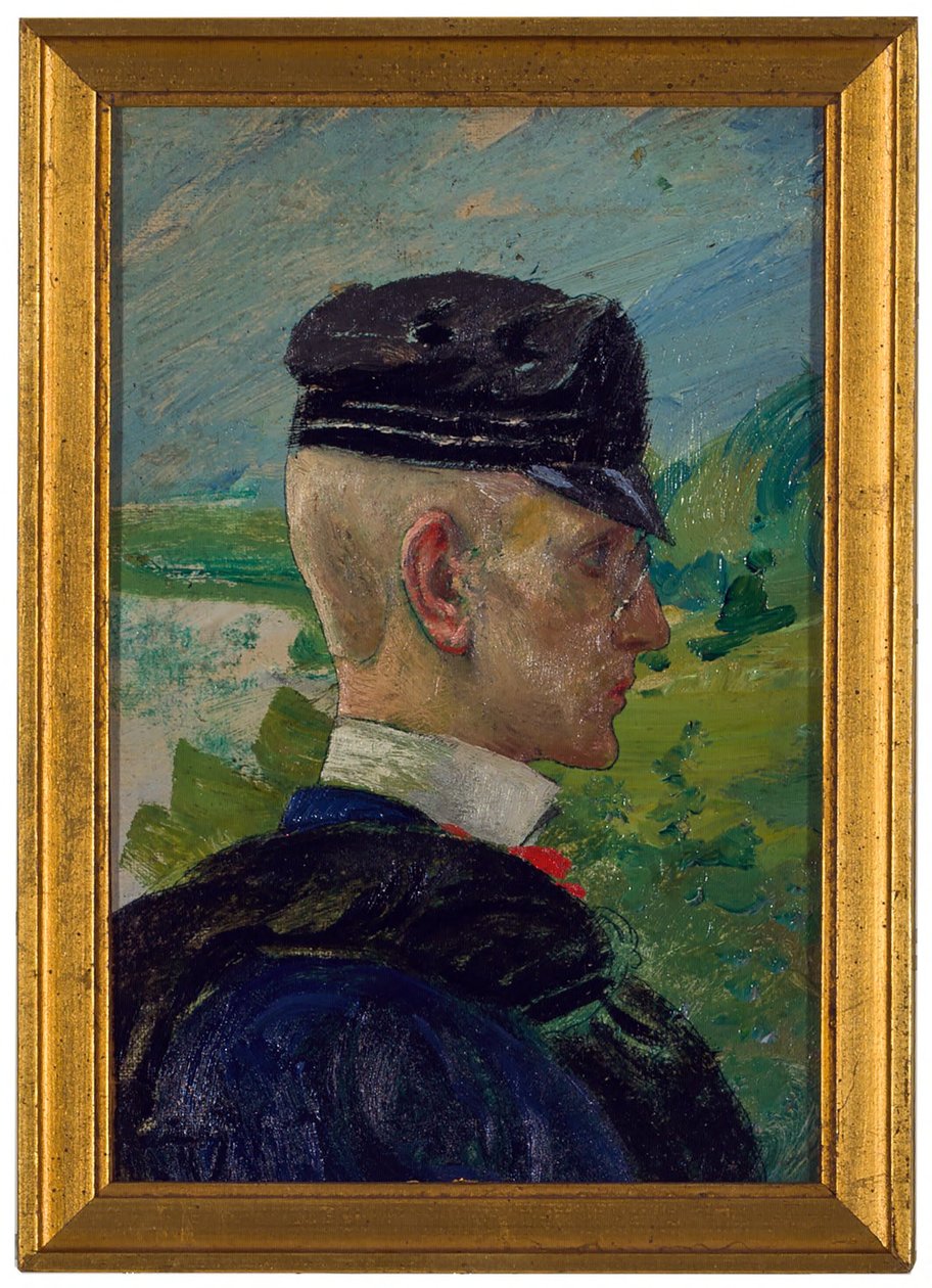 Retrato de um Rapaz. Esboço para «Orações Matinais» de Carl Larsson