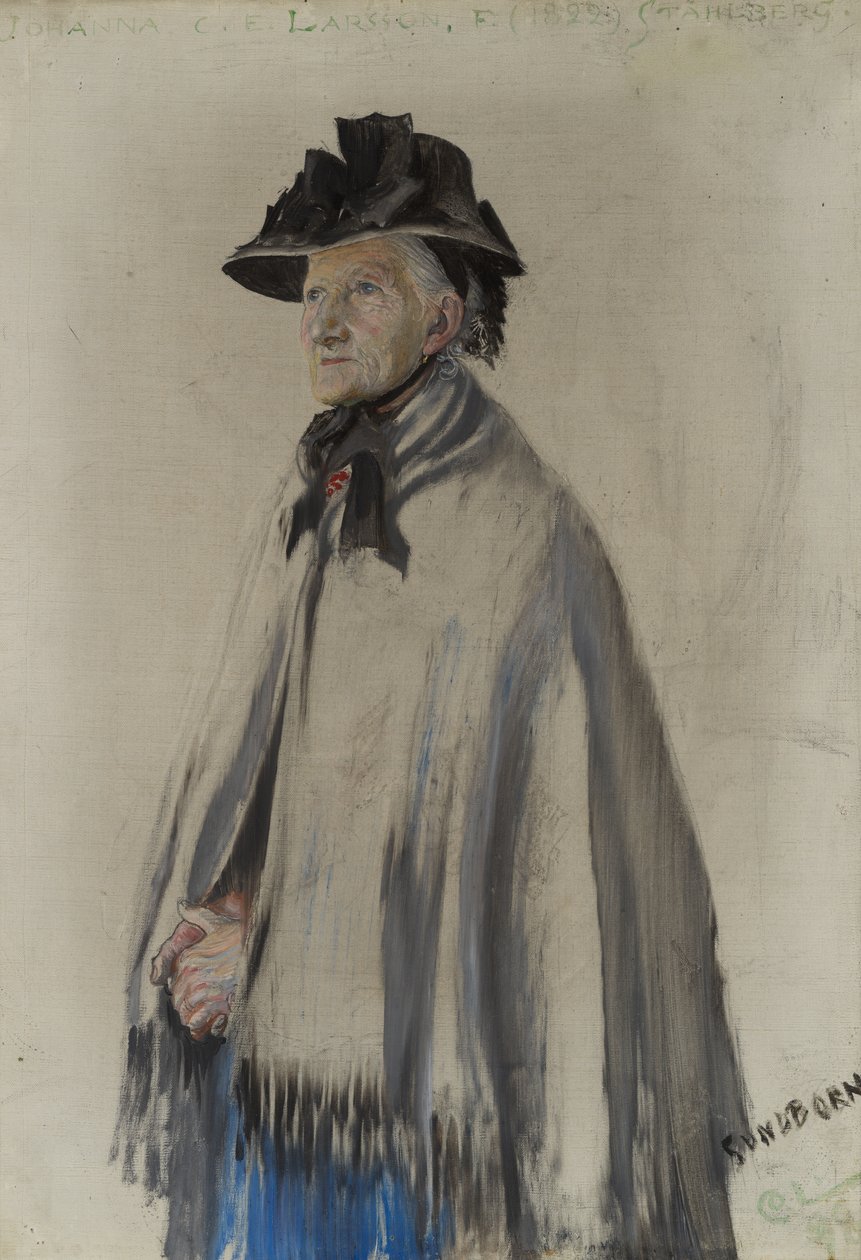 Retrato da mãe do artista de Carl Larsson