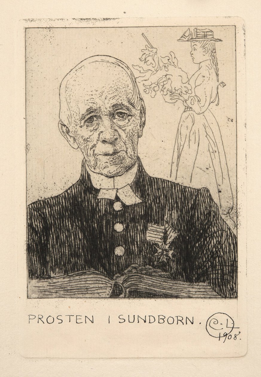 O pastor (Petterson) em Sundborn de Carl Larsson