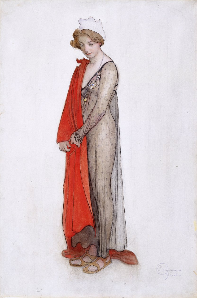 Vermelho e preto de Carl Larsson