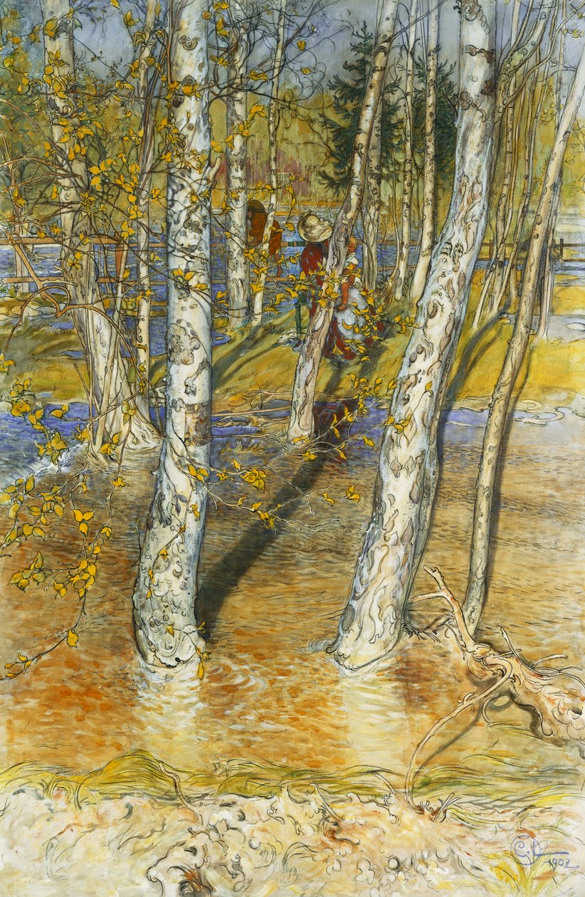 Springflood, 1902 de Carl Larsson