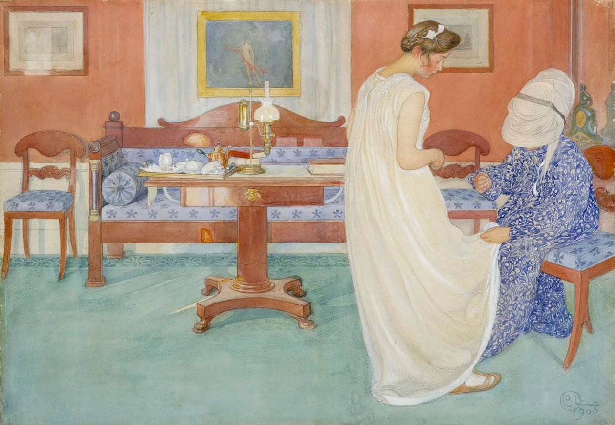 A dama de honra, 1908. de Carl Larsson