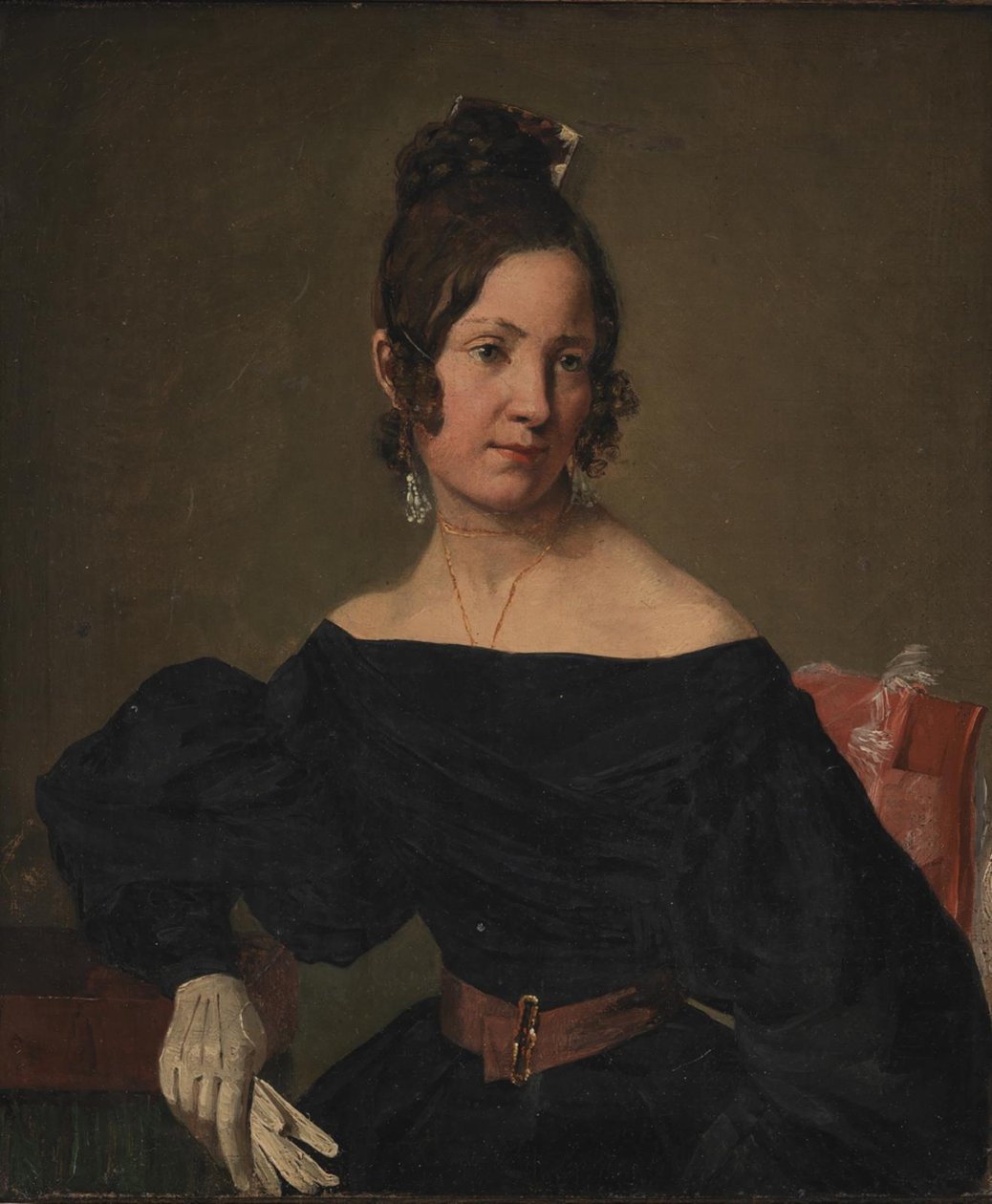 A atriz Anna Nielsen de Carl Løffler