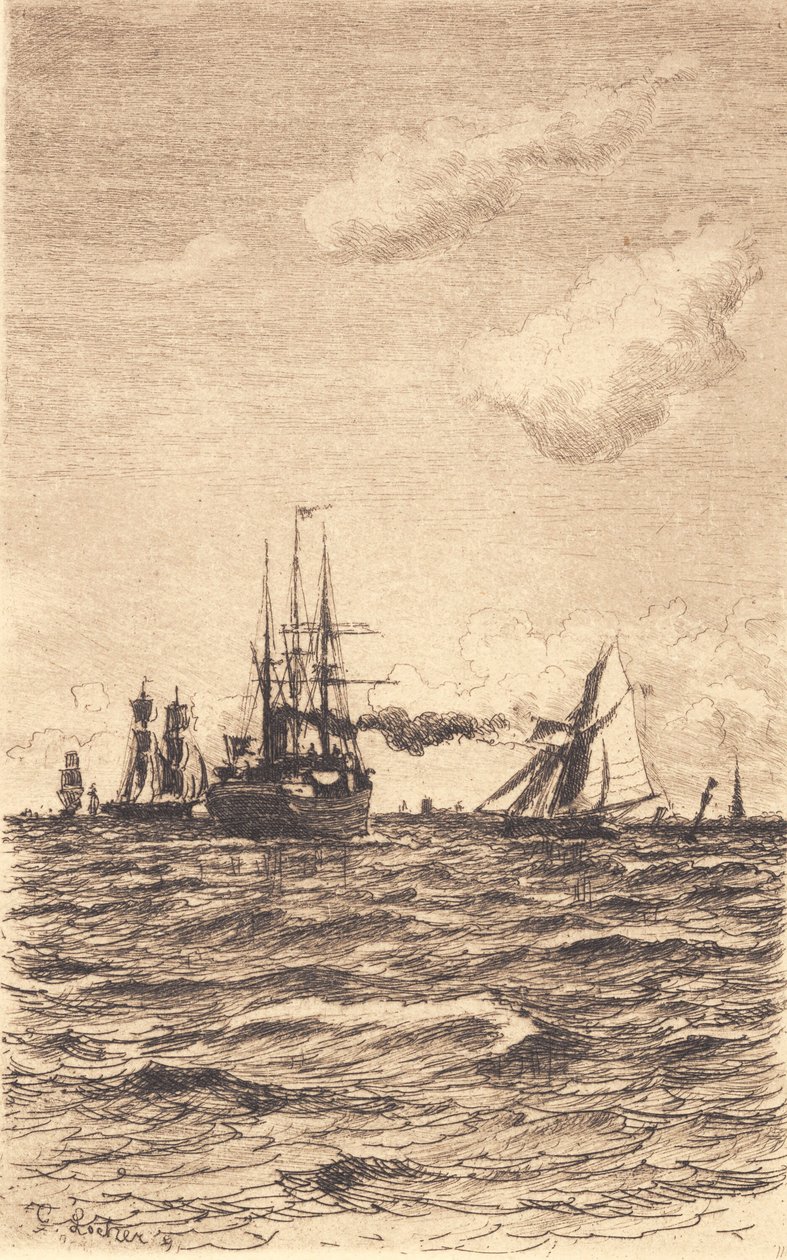 Navios e veleiros de Carl Locher