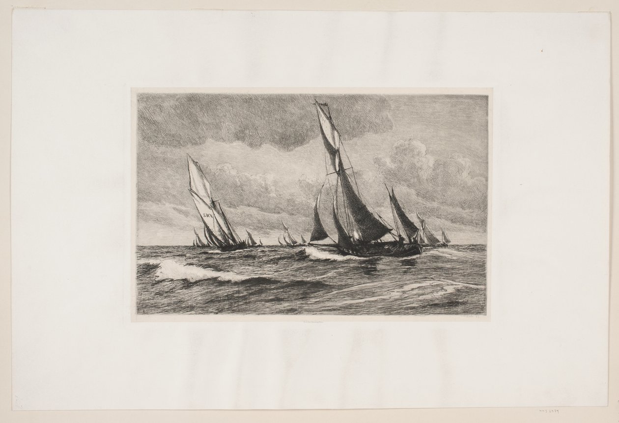 Os cortadores de pesca estão no mar de Carl Locher