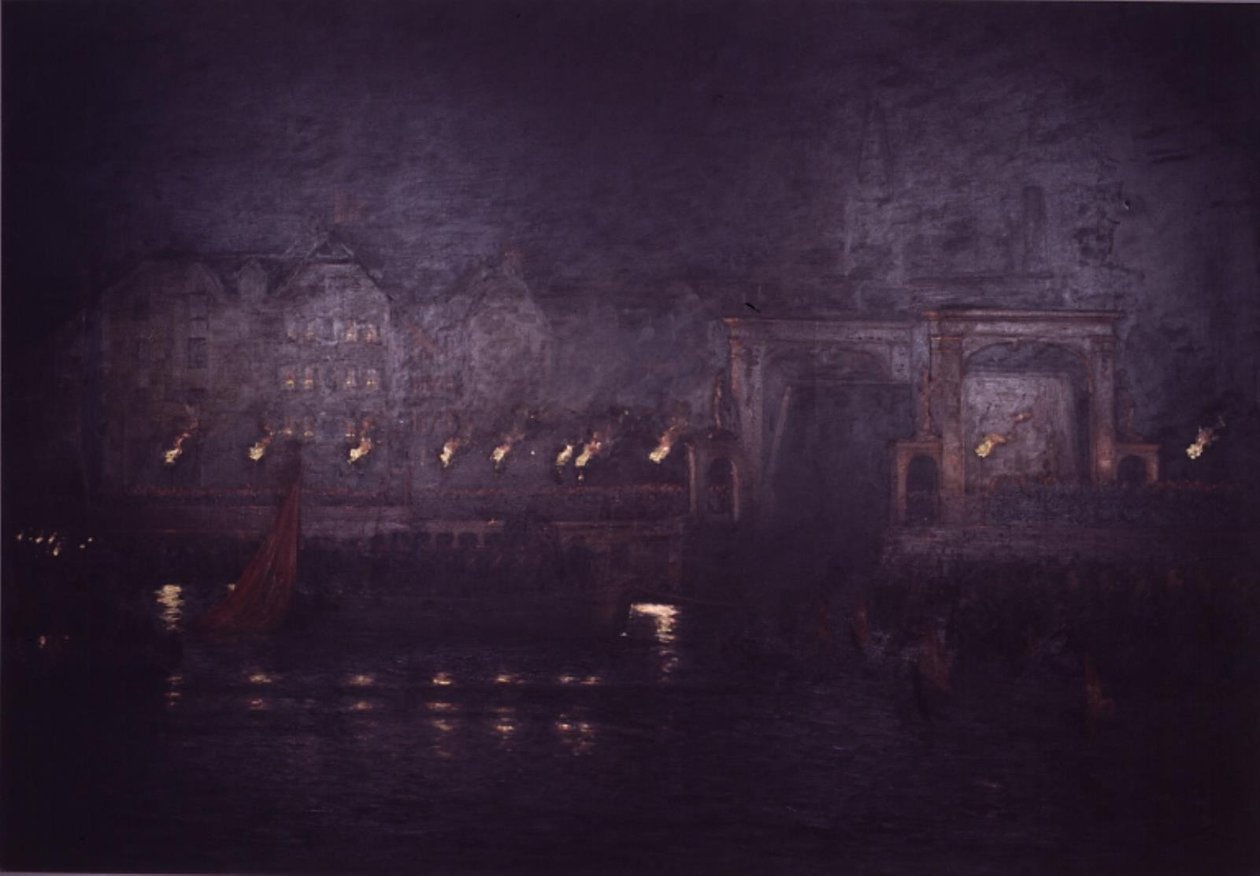 Funeral de Frederico VII em 2 de dezembro de 1863 de Carl Locher