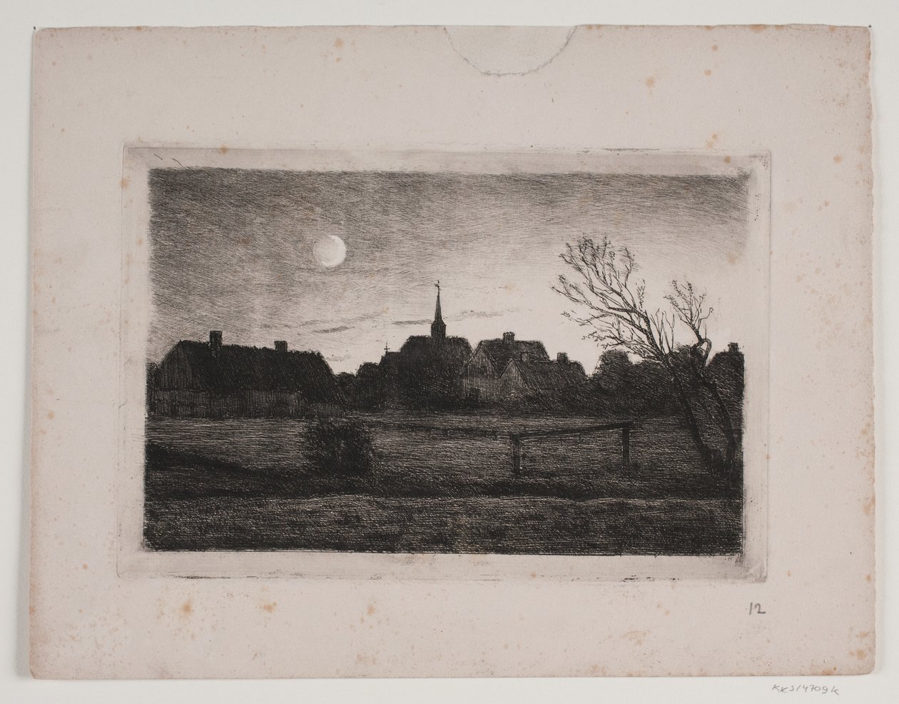 Igreja Hornbæk, noite de verão de Carl Locher