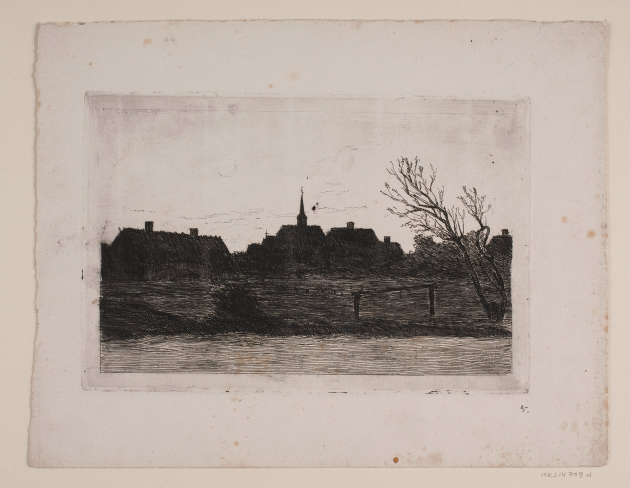 Igreja Hornbæk, noite de verão de Carl Locher