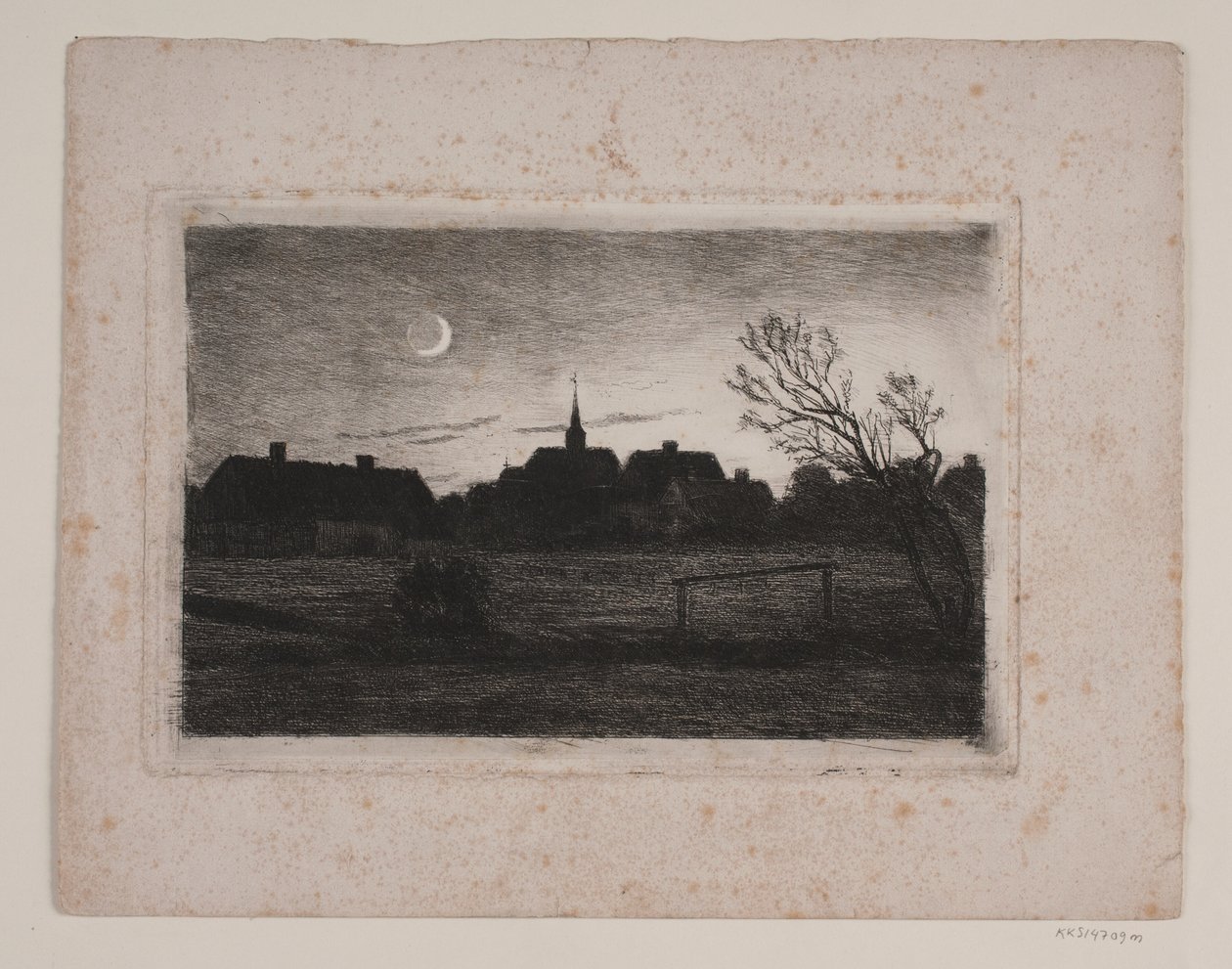 Igreja Hornbæk, noite de verão de Carl Locher