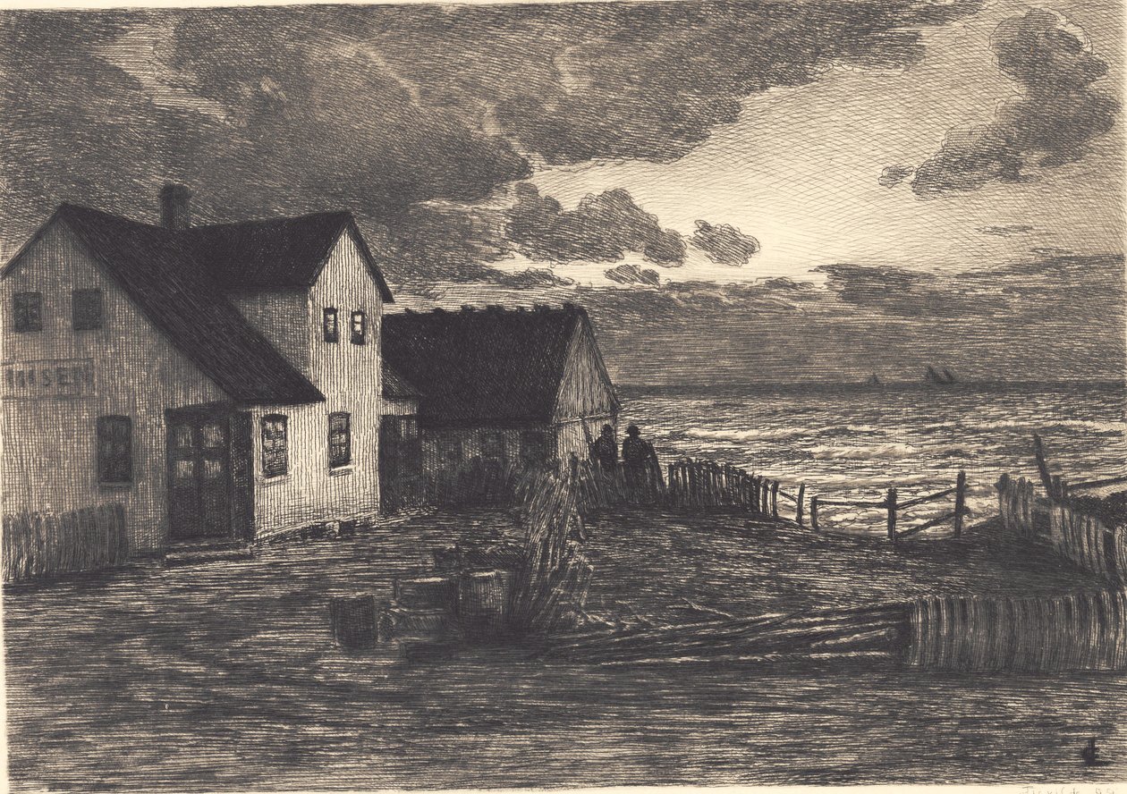 Casa à beira-mar. Tisvilde de Carl Locher